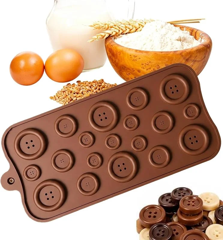 Generico Silicona para dulces de alimentos fácil de desmoldar botón DIY — Hogar y cocina