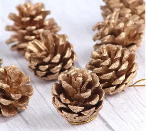 TenaLucy 36 Piezas Piñas Decorativas, 3-4cm Navideño, Paquete a Granel de Conos Pino Secado Natural per Decoración Navideña, Adornos Navidad para Mesa Árbol Manualidades Regalos Navideña — Adviento y mesa