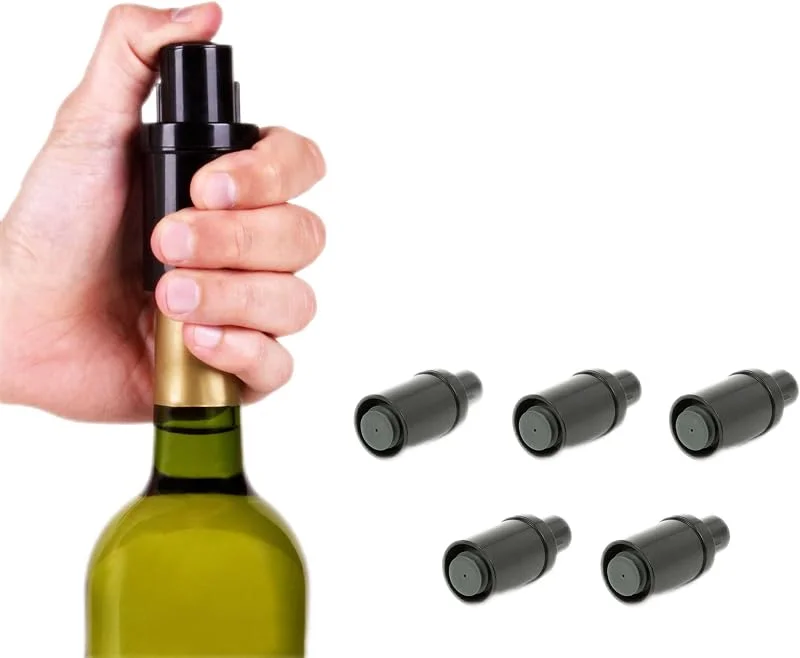 Visita la tienda de Koala (5 Unidades) Tapones de vacío para Botella de Vino, Conserva el Vino más Tiempo. — Vino y mesa festiva