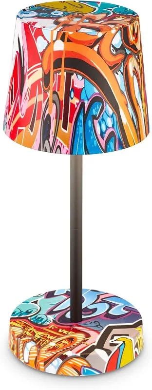 Visita la tienda de Briloner BRILONER - Lámpara LED táctil regulable, IP44, USB-C, luz blanca cálida, inalámbrica, lampara camping, lampara recargable portatil, lampara led recargable, lampara escritorio, 26x10cm, color graffiti — Cena a la luz de velas