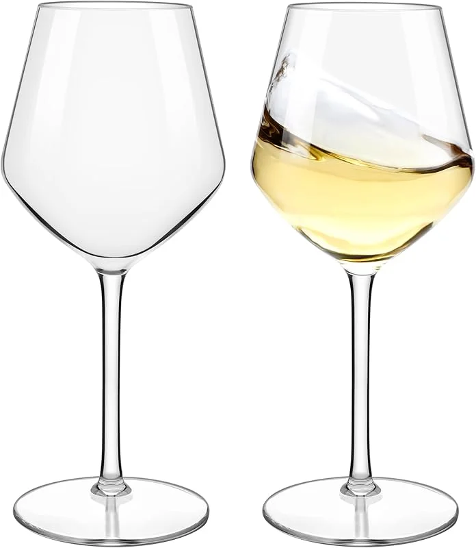 Visita la tienda de HAHASHOW HAHASHOW Copas de Vino de Plástico Tritan Irrompible 550mL, Juego de 2 — Vino y mesa festiva