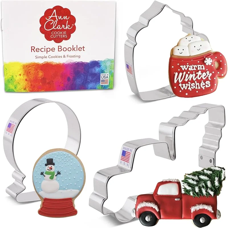 Visita la tienda de Ann Clark Cookie Cutters Ann Clark Winter Fun - Juego de 3 cortadores de galletas, fabricado en — Hogar y cocina