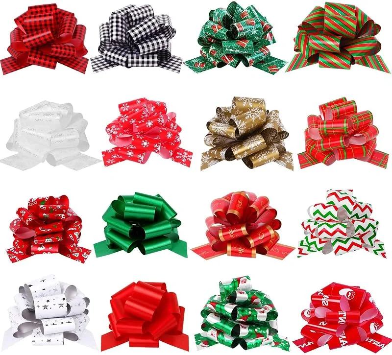 Cotabacuco 16 Lazos de Regalo autoadhesivos, decoración navideña — Envoltorio regalo
