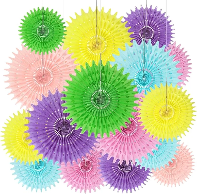 AOOTE Decoraciones Fiesta de Papel, pompones de papel — Envoltorio regalo