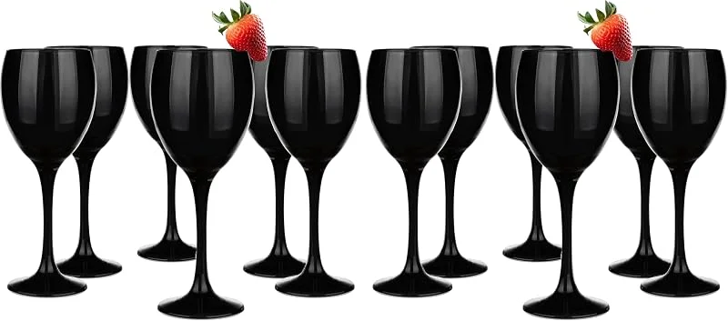 Visita la tienda de Glasmark KROSNO 1992 Glasmark Krosno Juego De 6 Copas De Vino 300Ml Negro (Paquete de 2) — Vino y mesa festiva