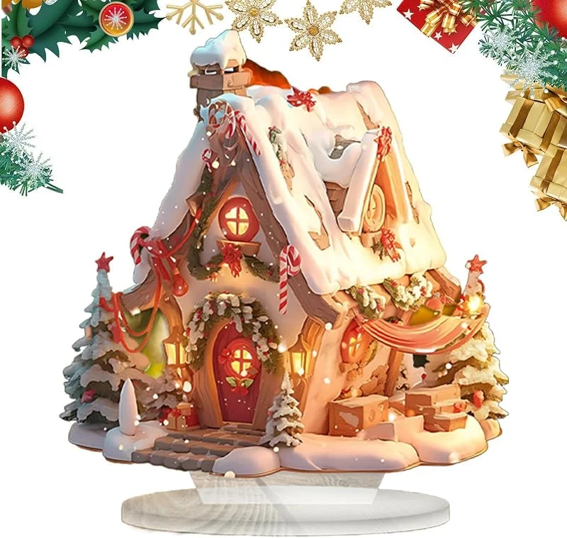 Genérico Central De Aldea Navideña Decorativo Figura Decorativa Casita de Campo — Decoracion Navidad