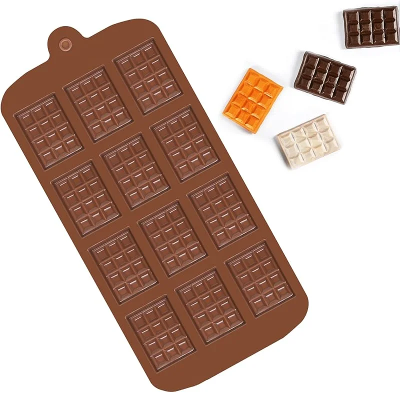 Hotype Moldes para Chocolates, Molde de Chocolate de Silicona, Moldes para Dulces Antiadherente, para Hacer Dulces, Caramelos, Gofres, Pudín — Hogar y cocina