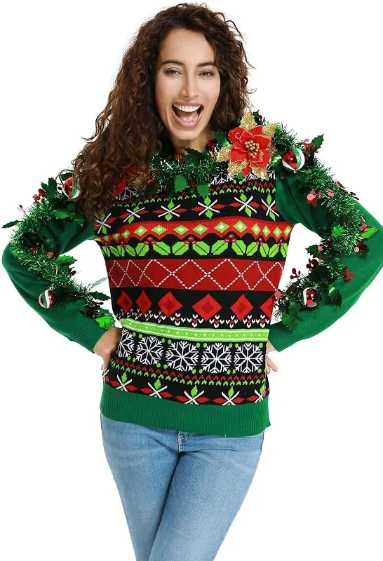 OFF THE RACK Christmas Sweater Suéter Unisex Adulto — Ropa Navidad