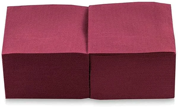 Visita la tienda de MORIGAMI Servilleta de Papel Tamaño Cocktail, Pliegue 1, 4, Punta Punta, 150 servilletas, Burdeos — Adviento y mesa
