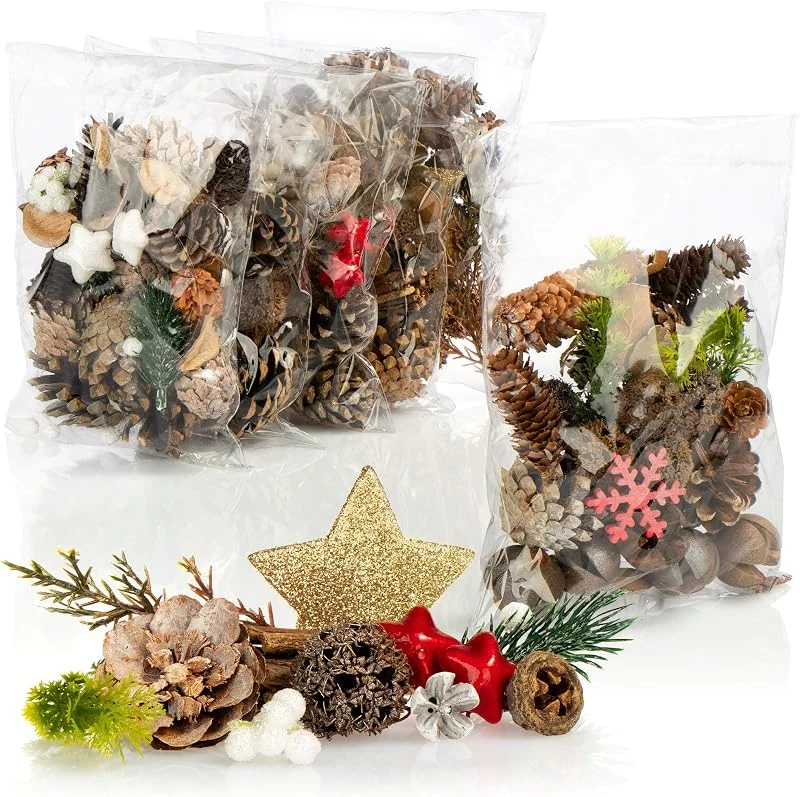 Visita la tienda de com-four COM-FOUR® 6X Decoraciones navideñas en una Bolsa con Conos — Decoracion Navidad