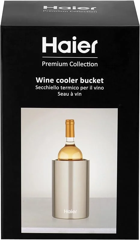 Visita la tienda de Haier Haier HAWTB01 cubitera térmica para Vino, Doble Pared, Inox — Vino y mesa festiva