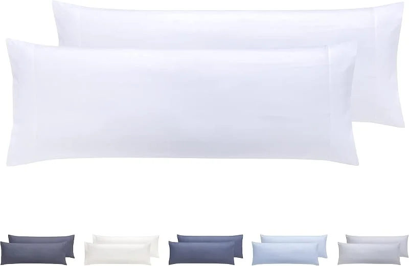 Visita la tienda de Todocama Todocama – Juego de 2 Fundas de Almohada, Microfibra Extra Suave, hipoalergénicas. Juego de 2-90x40 cm Blanco — Vino y mesa festiva