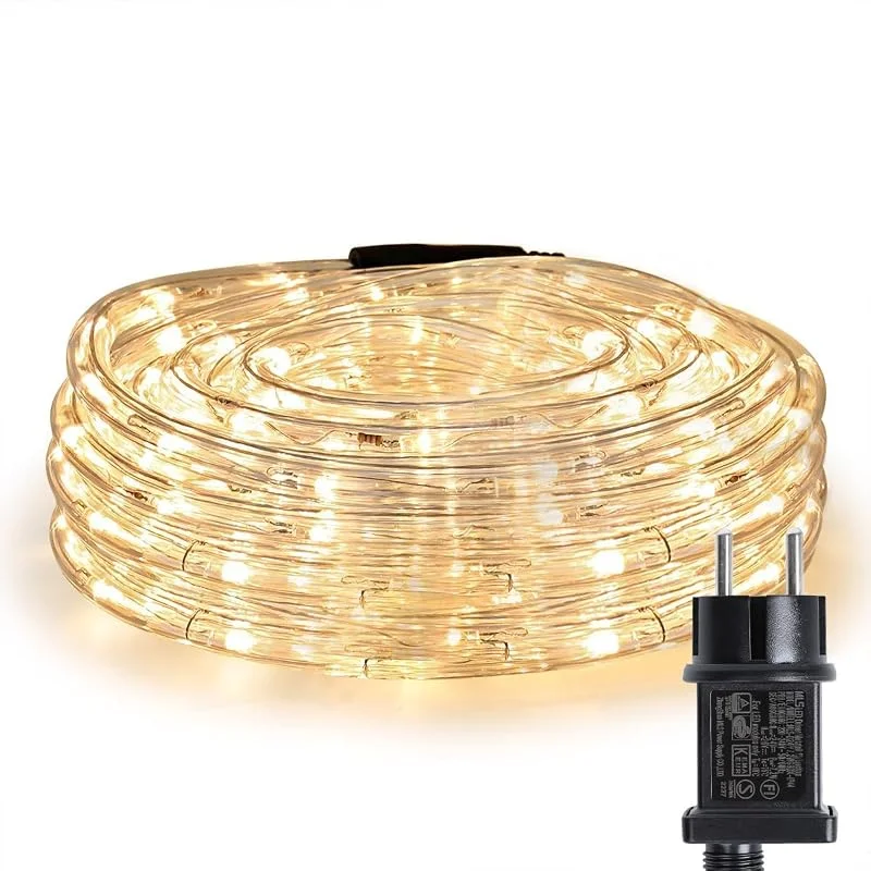 Visita la tienda de Lepro Lepro LE Manguera de Luces Exterior 10m 240 LED, Cadena de luces Blanco cálido con Enchufe, Resistente al Agua para Exterior, Jardín, Césped, Terraza, Patio, Navidad — Luces Navidad