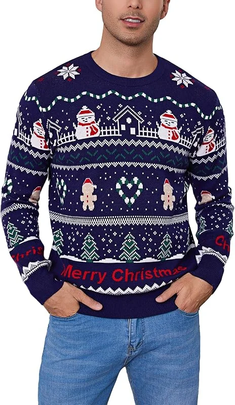 Visita la tienda de Bresdk Bresdk Jersey Navideño Feo Hombre Ugly Christmas Sweater Sueter Navidad — Ropa Navidad
