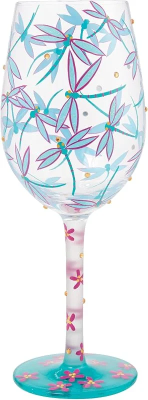 Enesco Lolita Dance of The Dragonflies - Copa de vino — Vino y mesa festiva
