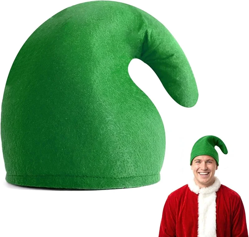 Lysjoy Sombreros de Enano Adulto, Elfo Sombrero, Gorro y Sombrero de Gnomo de Carnaval Gorro Puntiagudo de Papá Noel Gorro de Elfo Disfraces Divertidos para Adultos Halloween — Ropa Navidad