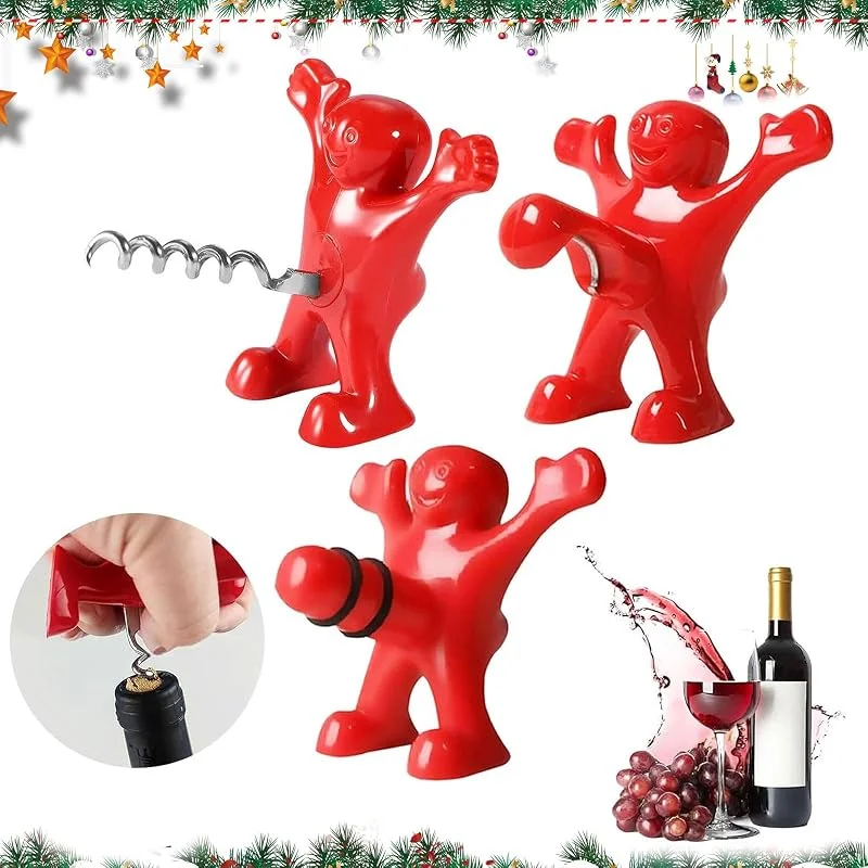 Qunkun Regalos de Broma Abridor de Vino, Abridor de Botellas Regalo Gracioso, Sacacorchos Vino, Regalos Graciosos Para Hombre Weihnachtsgeschenk — Vino y mesa festiva