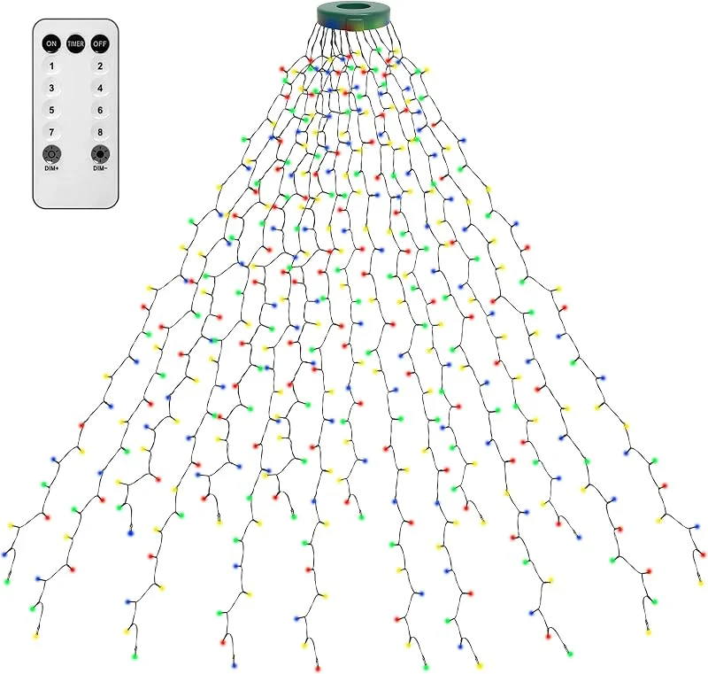 Visita la tienda de Kedoxi Cadena de Luces para Árbol de Navidad, Impermeable LED Luz Cadena Ligera Navidad, 2m 400 Leds Cadena Luminosa — Luces Navidad