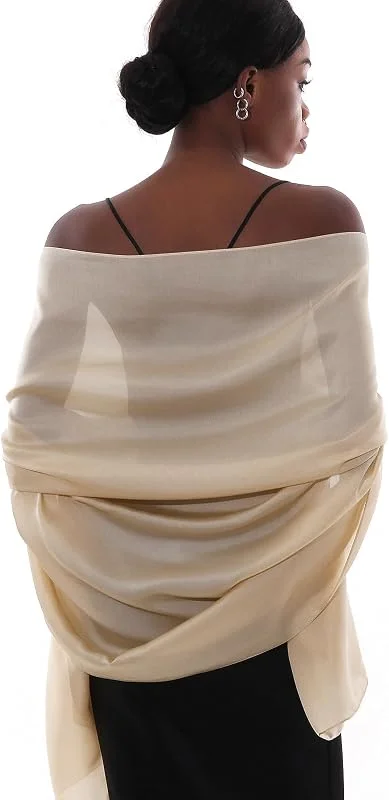 PIOYMEYA Bufanda Chal Mujer Fiesta Estolas Foulard Fular Bodas Elegante Ligero Pashmina Pañuelos Vestido Noche — Ropa Navidad