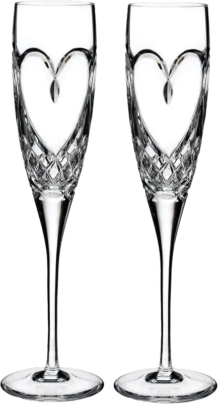 Waterford 1058291 True Love Celebration Flauta, cristal, transparente — Vino y mesa festiva