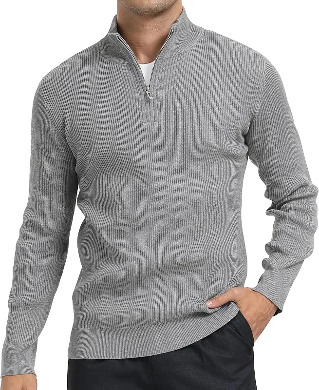 Visita la tienda de DAFENP Jersey Hombre Invierno Cuello Alto con Cremallera — Ropa Navidad