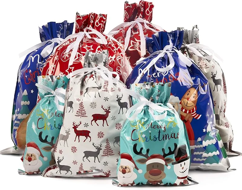 Visita la tienda de THE TWIDDLERS THE TWIDDLERS 30 Bolsas de Regalo con Cordón, XXL - Bolsas de Papel Pequeñas para Regalos Pequeños y Grandes - 43x58cm, 38x15cm, 29x42cm & 24x32cm — Envoltorio regalo
