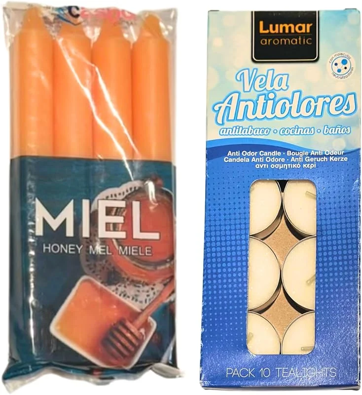Visita la tienda de Esthelar Select Velas Aromáticas de Miel y Antiolores – Pack Bienestar para Mujer: Relajación, Armonía y Hogar Libre de Malos Olores – Regalo Ideal para Spa, Meditación, Yoga y Rituales — Cena a la luz de velas