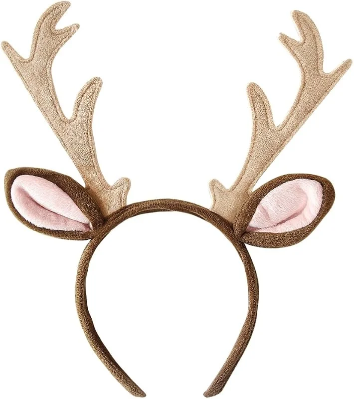 CARTOON Diadema de reno, accesorio para disfraz y disfraz de Navidad, carnaval, fiestas temáticas — Ropa Navidad
