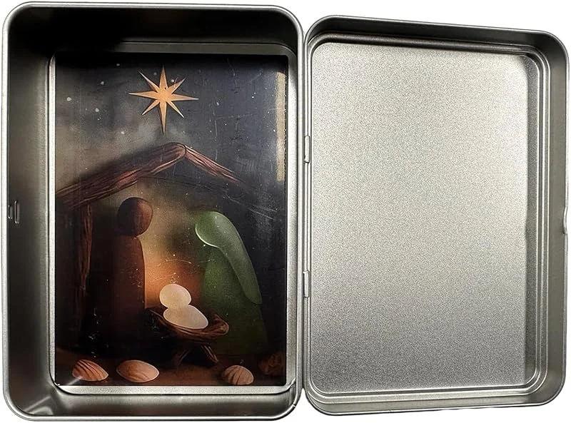 Generisch Belen Religioso Vidrio Marino Festivo — Decoracion Navidad
