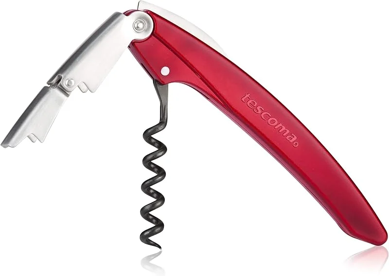 Visita la tienda de Tescoma Tescoma UNO Vino Cuchillo sumiller Borgoña - Sacacorchos (Cuchillo sumiller, Borgoña, Metal, 130 mm) — Vino y mesa festiva