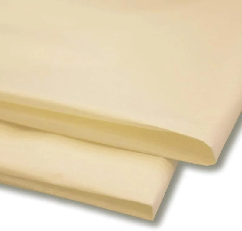Sabco - Papel de seda, 100 hojas, papel de regalo, sin MG ni ácidos, tamaño de 50 x 75 cm, papel para envolver, decorativo y papel de corte para manualidades 20 x 30" marfil — Envoltorio regalo