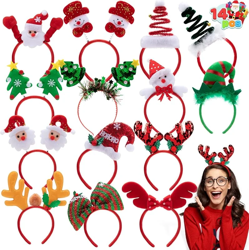 Visita la tienda de JOYIN JOYIN 14 Diademas Navideñas con Diferentes Diseños para Fiestas Navideñas y Navideñas (TALLA ÚNICA PARA TODOS) — Hogar y cocina
