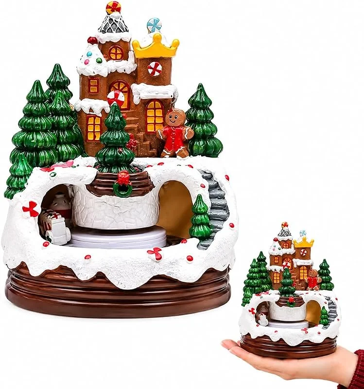 KQWVZ Pueblo Navideño, Pueblo De Navidad con Iluminación, Pueblos Navideños con Movimiento, Casitas De Navidad con Luces, Ciudad Navideña con Tren, Pueblos Navideños Decoracion, Decoración De Fiestas — Decoracion Navidad
