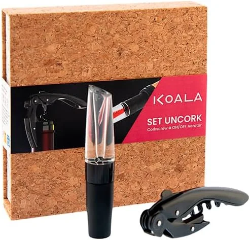 Visita la tienda de Koala KOALA Set UnCork HT Sacacorchos High Tech de Dos Tiempos — Vino y mesa festiva