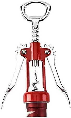 iPobie Abrebotellas de Vino, Sacacorchos alado multifunción para botellas de vino, Color Rojo — Vino y mesa festiva